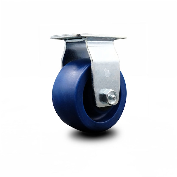 4 Inch Solid Polyurethane Wheel Rigid Caster with Roller Bearing SCC